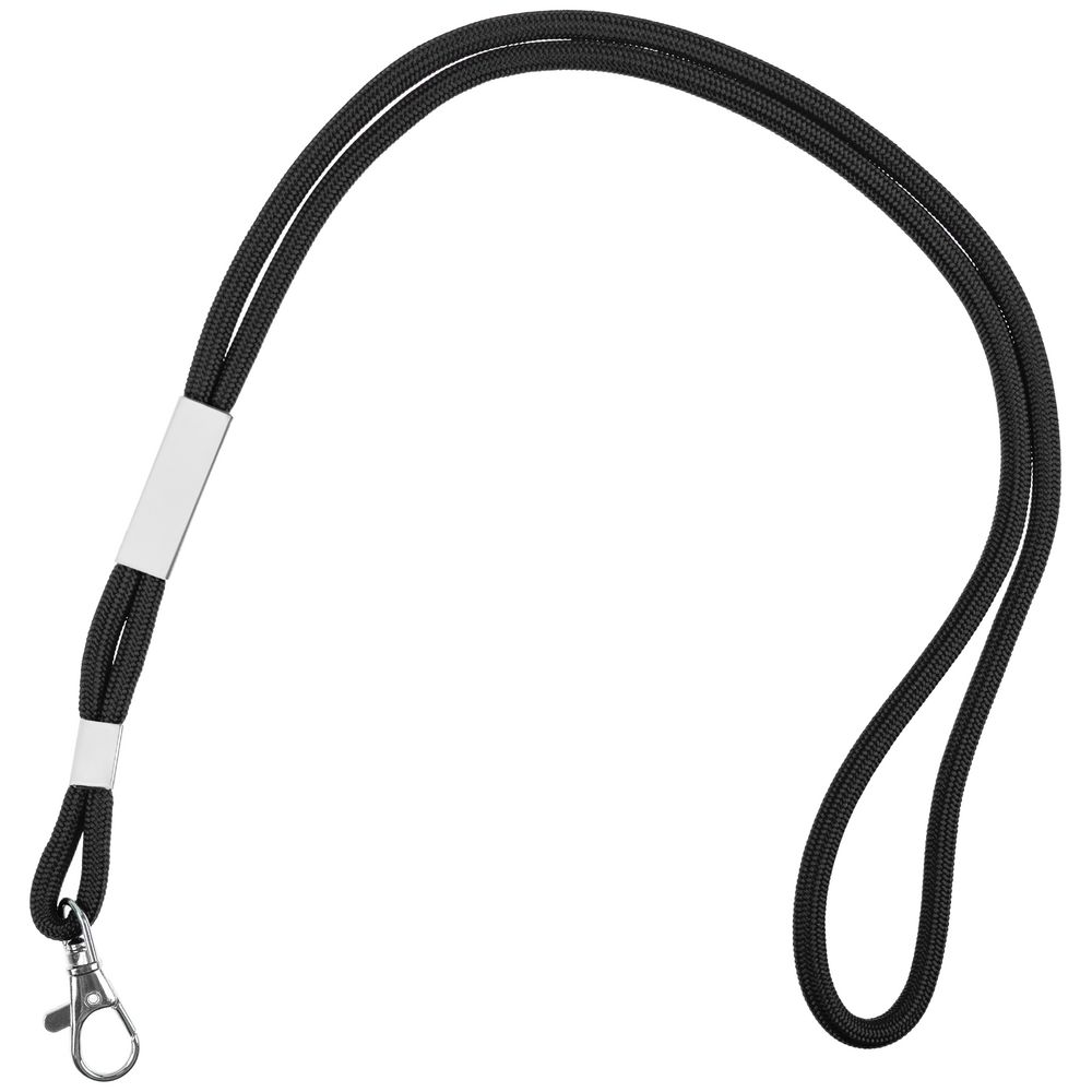 PS1710252996 Шнурок для бейджа Tube Metal, черный