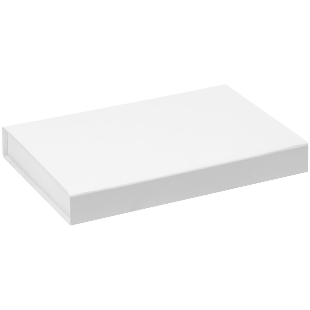 PS2408236946 сделано в России. Коробка Silk с ложементом под ежедневник 13x21 см, флешку и ручку, белая