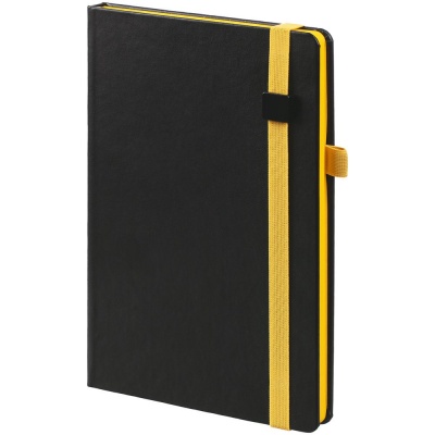 PS2408261258 Контекст. Ежедневник Ton Black, недатированный, черный с желтым