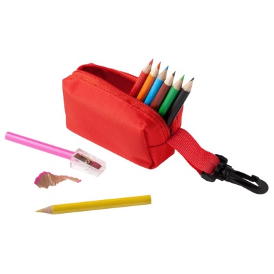 PS1701022731 Makito. Набор Hobby с цветными карандашами и точилкой, красный