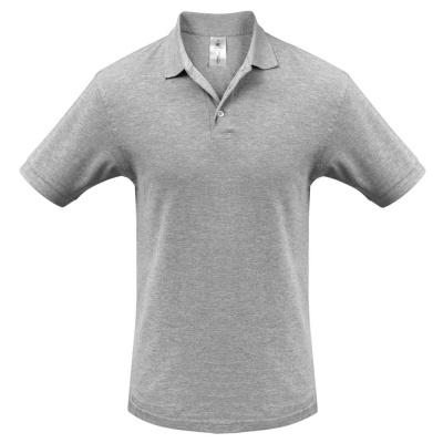 PS183070783 BNC. Рубашка поло Heavymill серый меланж, размер L