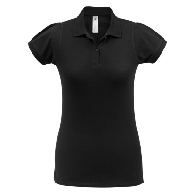 PS183070907 BNC. Рубашка поло женская Heavymill черная, размер XL