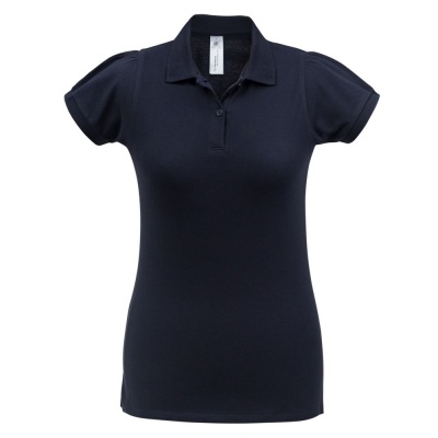 PS183070909 BNC. Рубашка поло женская Heavymill темно-синяя, размер S