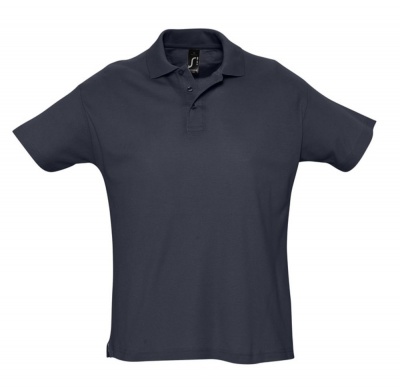 PS1TX-BLU4 Sol&#39;s. Рубашка поло мужская SUMMER 170, темно-синяя (navy)