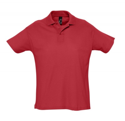PS14TX-RED53 Sol&#39;s. Рубашка поло мужская SUMMER 170, красная