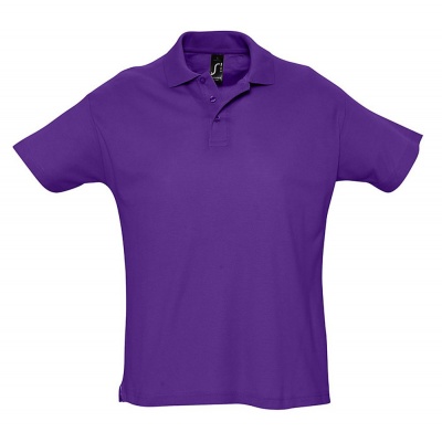PS14TX-VIO11 Sol&#39;s. Рубашка поло мужская SUMMER 170, темно-фиолетовая
