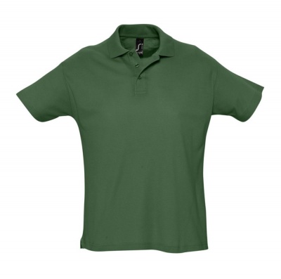PS14TX-GRN22 Sol&#39;s. Рубашка поло мужская SUMMER 170, темно-зеленая