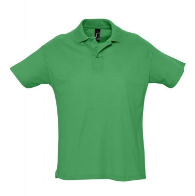 PS14TX-GRN28 Sol&#39;s. Рубашка поло мужская SUMMER 170, ярко-зеленая
