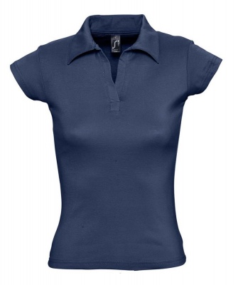 PS1TX-BLU60 Sol&#39;s. Рубашка поло женская без пуговиц PRETTY 220, кобальт (темно-синяя)