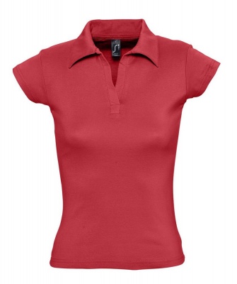PS14TX-RED31L Sol&#39;s. Рубашка поло женская без пуговиц PRETTY 220 красная, размер L