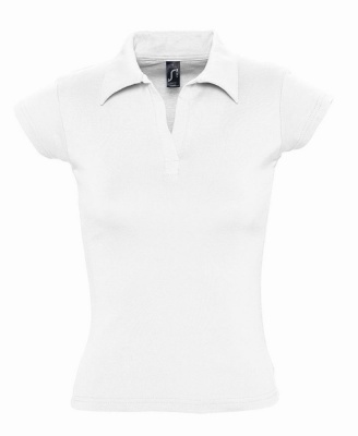 PS14TX-WHT34 Sol&#39;s. Рубашка поло женская без пуговиц PRETTY 220, белая