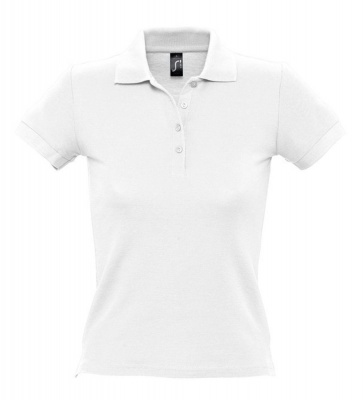 PS14TX-WHT16L Sol&#39;s. Рубашка поло женская PEOPLE 210 белая, размер L