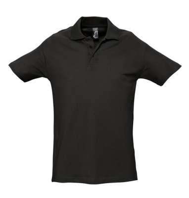 PS14TX-BLK38 Sol&#39;s. Рубашка поло мужская SPRING 210, черная