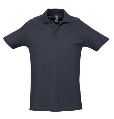 PS1TX-BLU64 Sol&#39;s. Рубашка поло мужская SPRING 210 темно-синяя (navy)