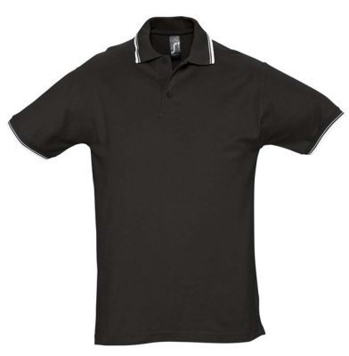 PS15095379 Sol&#39;s. Рубашка поло мужская с контрастной отделкой PRACTICE 270 черная