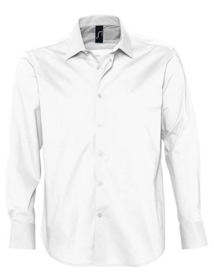 PS10TX-WHT1L Sol&#39;s. Рубашка мужская с длинным рукавом BRIGHTON белая, размер L