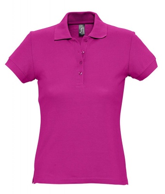 PS14TX-PNG5 Sol&#39;s. Рубашка поло женская PASSION 170, ярко-розовая (фуксия)