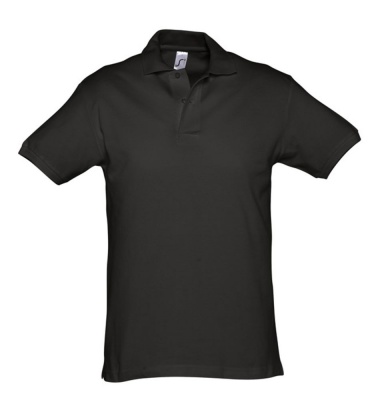 PS14TX-BLK32 Sol&#39;s. Рубашка поло мужская SPIRIT 240, черная