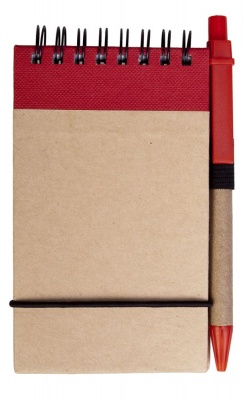 PS15095451 Блокнот на кольцах Eco Note с ручкой, красный