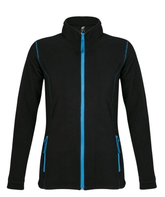 PS1701021725 Sol&#39;s. Куртка женская NOVA WOMEN 200 черная с ярко-голубым, размер XXL