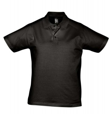 PS14TX-BLK26 Sol&#39;s. Рубашка поло мужская Prescott Men 170, черная
