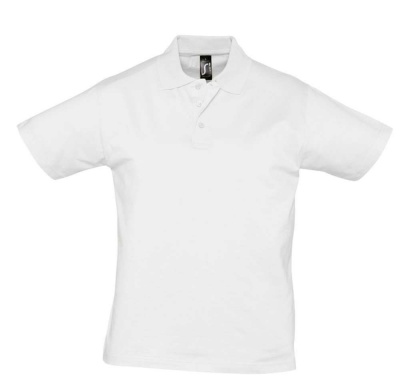 PS14TX-WHT38 Sol&#39;s. Рубашка поло мужская Prescott Men 170, белая