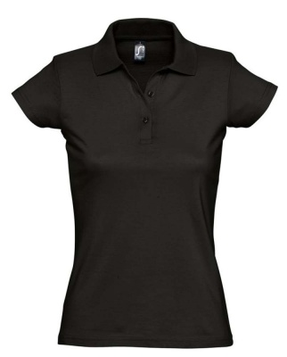 PS14TX-BLK18L Sol&#39;s. Рубашка поло женская Prescott women 170 черная, размер L