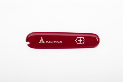 GR1711131195 Victorinox Запчасти. Передняя накладка с лого Camping для ножей VICTORINOX 91 мм 1.3763.71 и 1.3613.71, красная