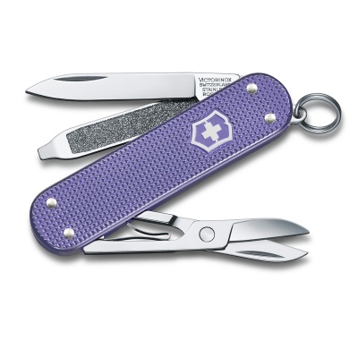 GR210919172 Victorinox. Нож-брелок VICTORINOX Classic SD Alox Colors "Electric Lavender", 58 мм, 5 функций, лавандовый