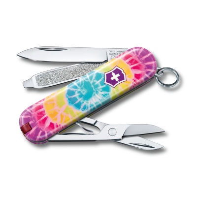 GR210919185 Victorinox. Нож-брелок VICTORINOX Classic "Tie Dye", 58 мм, 7 функций