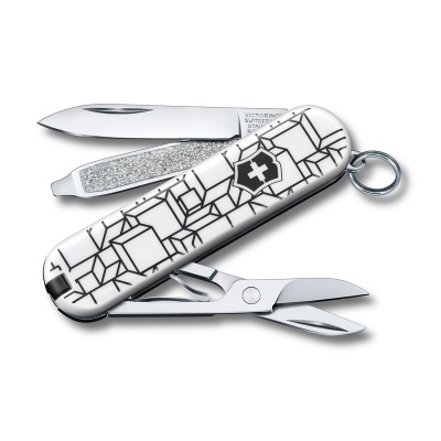 GR210919187 Victorinox. Нож-брелок VICTORINOX Classic "Cubic Illusion", 58 мм, 7 функций