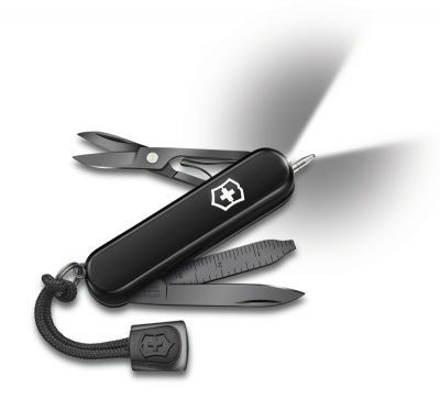 GR210919152 Victorinox. Нож-брелок VICTORINOX Signature Lite Onyx Black, 58 мм, 8 функций, чёрный