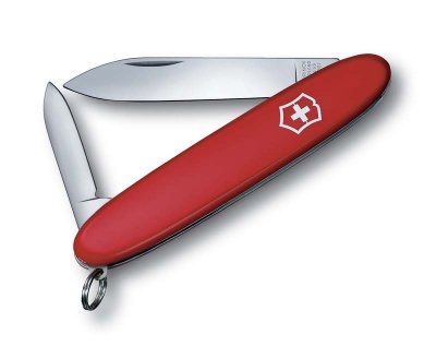 VX3N-RED3 Victorinox Excelsior. Нож перочинный VICTORINOX Excelsior, 84 мм, 3 функции, красный, с чехлом из искуственной кожи
