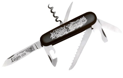 GR1711131031 Victorinox Laupen. Нож перочинный VICTORINOX Laupen, коллекционный, 91 мм, 13 функций, черный, в подарочной коробке