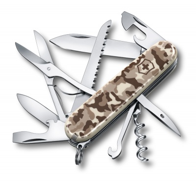 GR1711131030 Victorinox Huntsman. Нож перочинный VICTORINOX Huntsman Desert Camouflage, 91 мм, 15 функций, бежевый камуфляж