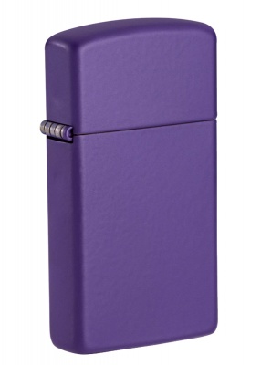 GR220119004 Zippo Slim®. Зажигалка ZIPPO Slim® с покрытием Purple Matte, латунь/сталь, фиолетовая, матовая, 29x10x60 мм