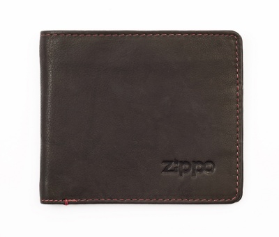 GR220119211 Zippo. Портмоне ZIPPO, цвет "мокко", натуральная кожа, 11x1,2x10 см