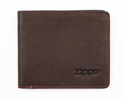 GR220119212 Zippo. Портмоне ZIPPO, коричневое, натуральная кожа, 11x1,2x10 см