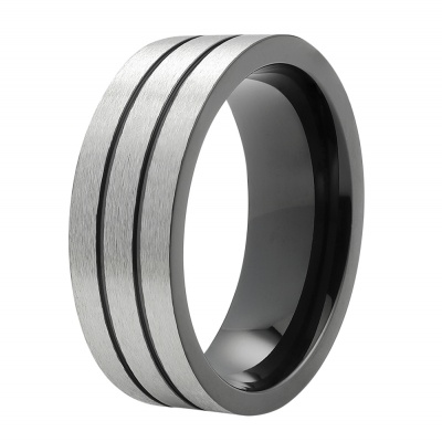 GR220119324 Zippo. Кольцо ZIPPO Brushed Finish Ring, серебристое, нержавеющая сталь, диаметр 19,7 мм
