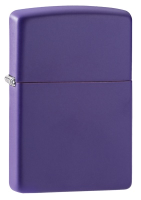 GR220119025 Zippo Классическая. Зажигалка ZIPPO Classic с покрытием Purple Matte, латунь/сталь, фиолетовая, матовая, 38x13x57 мм
