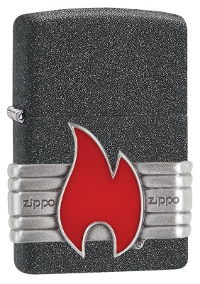 GR220119140 Zippo Классическая. Зажигалка ZIPPO Classic с покрытием Iron Stone™, латунь/сталь, серая, матовая, 38x13x57 мм