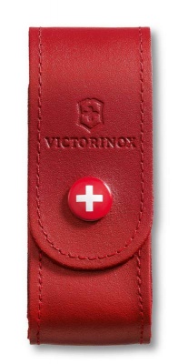 VX26BOX-RED1 Victorinox Аксессуары. Чехол на ремень VICTORINOX для ножей 91 мм толщиной 2-4 уровня, кожаный, красный