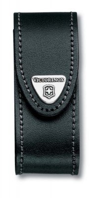 VX26BOX-BLK30 Victorinox Аксессуары. Чехол на ремень VICTORINOX для ножей 91 мм толщиной 2-4 уровня, кожаный, чёрный