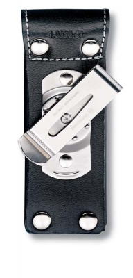 GR1711131769 Victorinox Аксессуары. Чехол на ремень VICTORINOX для ножей 111 мм толщиной 3 уровня, с поворотной клипсой, кожаный, чёрный