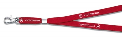 GR1711131902 Victorinox Аксессуары. Шнурок на шею VICTORINOX, с карабином, красный, полиэстер / цинковый сплав