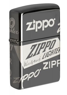 GR220119122 Zippo Классическая. Зажигалка ZIPPO Classic с покрытием Black Ice®, латунь/сталь, чёрная, глянцевая, 38x13x57 мм