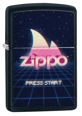 GR220119014 Zippo Классическая. Зажигалка ZIPPO Classic с покрытием Black Matte, латунь/сталь, чёрная, матовая, 38x13x57 мм