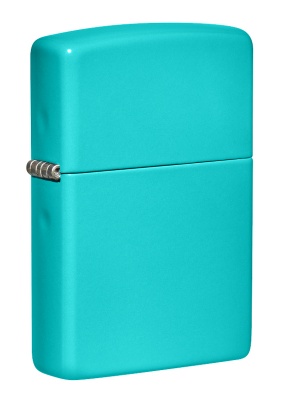 GR220119072 Zippo Классическая. Зажигалка ZIPPO Classic с покрытием Flat Turquoise, латунь/сталь, бирюзовая, глянцевая, 38x13x57 мм