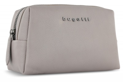 BG2303278 Bugatti BELLA. Косметичка BUGATTI Bella, бежевая, воловья кожа/полиэстер, 19х8,5х11 см