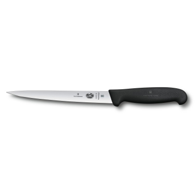 GR210919125 Victorinox. Нож филейный для рыбы VICTORINOX Fibrox с супер-гибким лезвием 18 см, чёрный